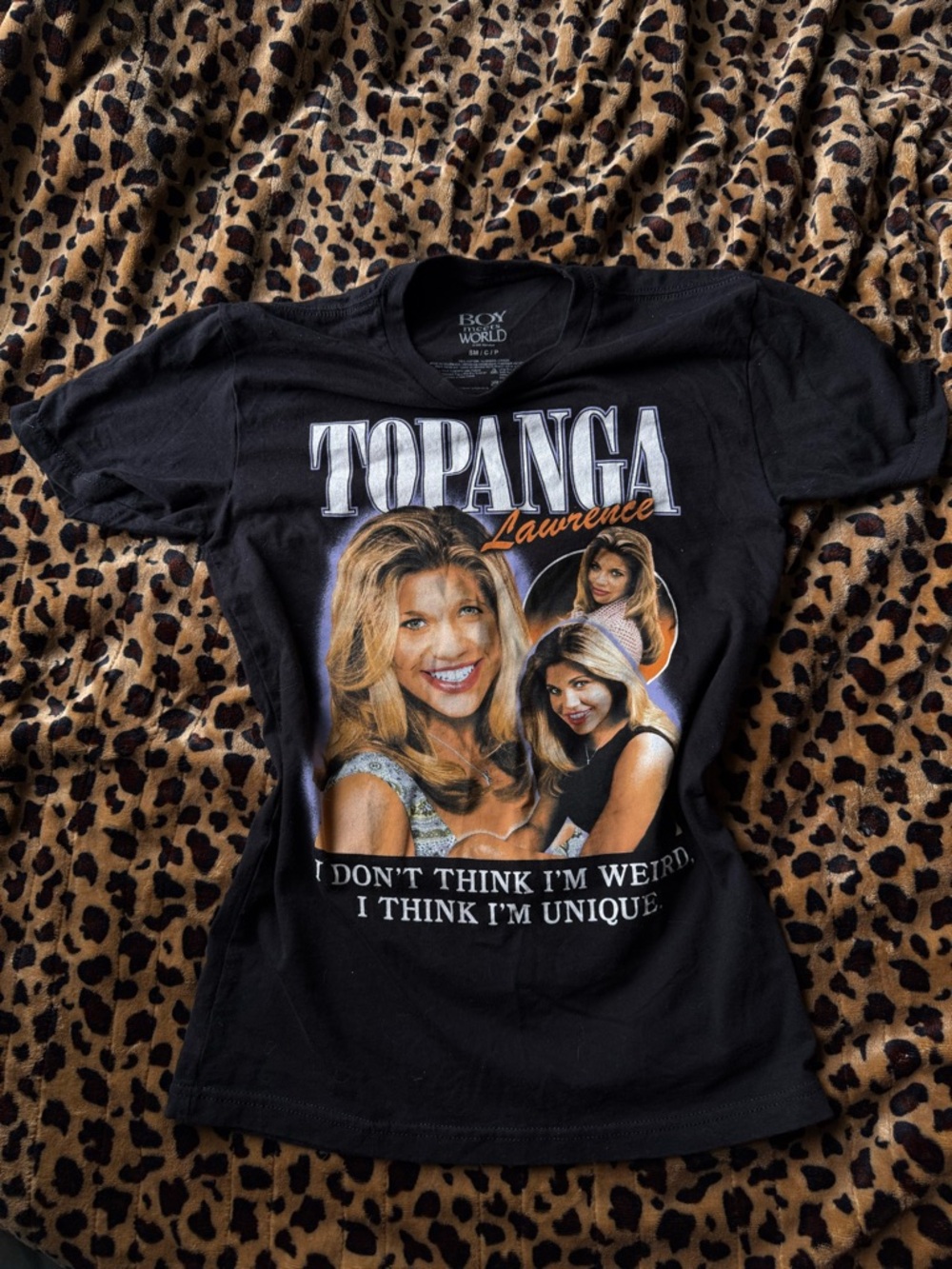 Boy Meets World Black Multicolor 'Topanga Lawrence' Graphic Tee